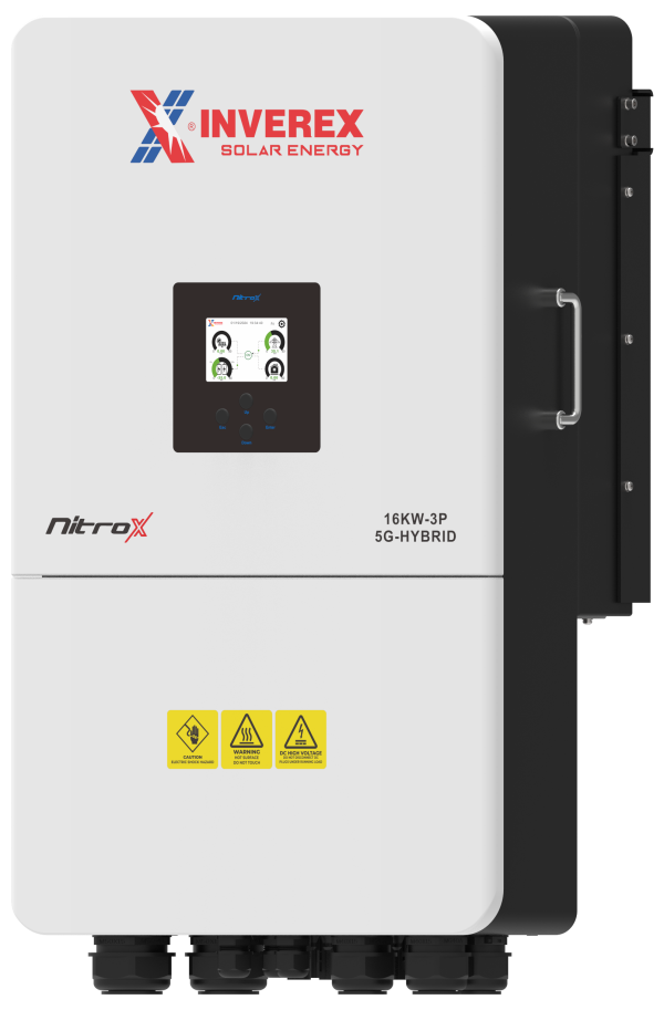 INVEREX NitroX 16kW 3-Phase Hybrid Solar Inverter