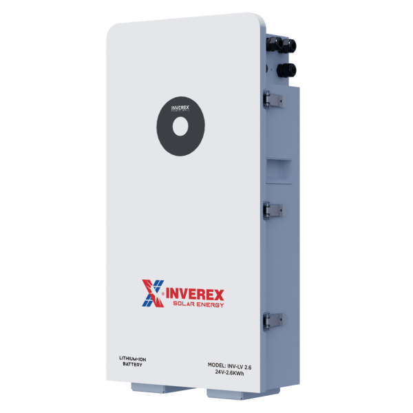INVEREX Power Wall Lithium-Ion Battery (INV-LV 2.6 | 24V – 2.6kWh)